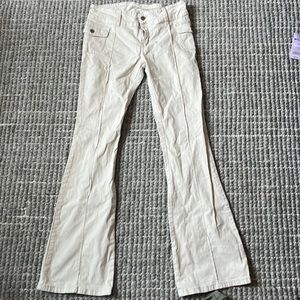 Brandy Melville cream flare jeans